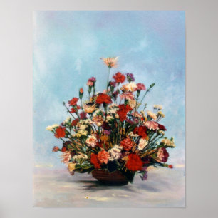 Poster Bodegón de flores/Nature morte des fleurs