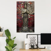 POSTER BODHISATTVA MILLE ARMÉS KANNON (Bureau à domicile)