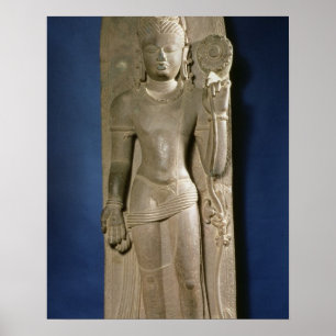 Poster Bodhisattva Padmapani, Nalanda, le Bihar, dynast