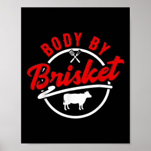 Poster Body By Brisket - Funky Bbq Smoker &amp; Grilling