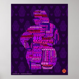 Poster Body Positive Wordle art 2