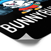 Poster Bodybuilder Bunny Pâques Bunnybuilder Fitness Sall (Coin)