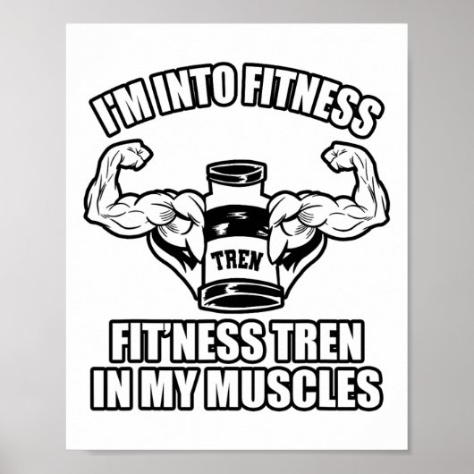 Poster Bodybuilder drôle (Devant)