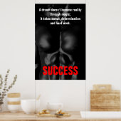 Poster Bodybuilding Fitness Inspirational Black & White (Cuisine)