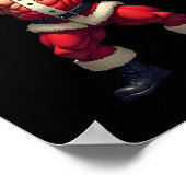 Poster Bodybuilding Santa Claus Bodybuilder Christmas Gym (Coin)