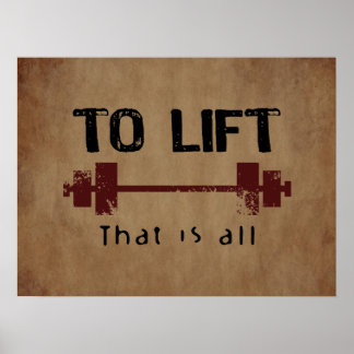 Poster Bodybuilding To Lift