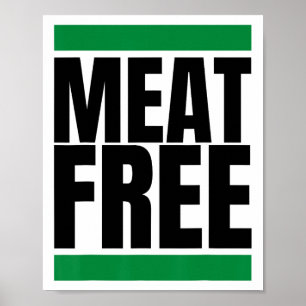 Poster Bodybuilding végan sans viande Végan Straight Edge