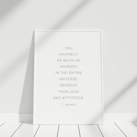 poster Boeddha Quote: "Veronteer je liefde"
