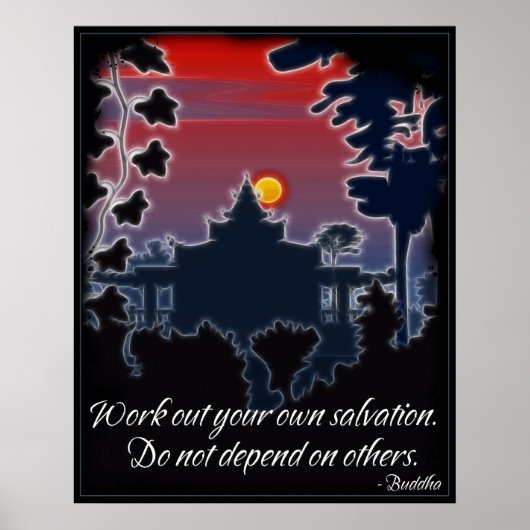 Poster Boeddha Salvation Quote (Voorkant)