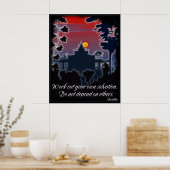 Poster Boeddha Salvation Quote (Keuken)