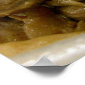 Poster Boeuf, brocoli et champignons remuer la frite (Coin)