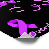 Poster Boeuf de sensibilisation aux surdoses violettes To (Coin)