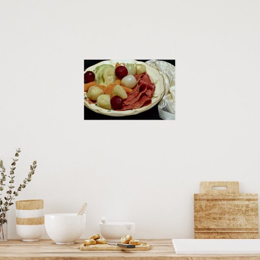 Poster Boeuf et chou au corned (Cuisine)