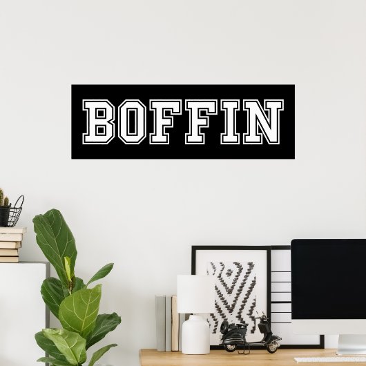 POSTER BOFFIN (Bureau à domicile)