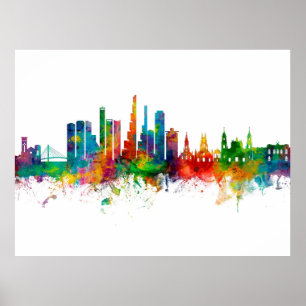 Poster Bogotá Colombia Skyline
