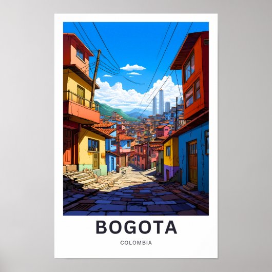 Poster Bogota Colombia Travel Print (Devant)