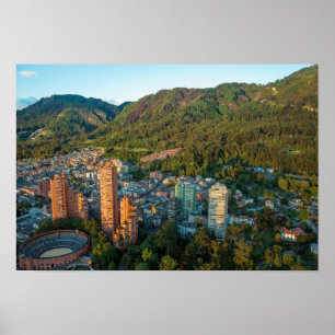 Poster Bogota et les montagnes des Andes