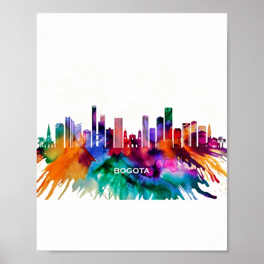 Poster Bogota Skyline (Devant)
