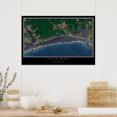 Poster Bogue Banks North Carolina From Space Satellite Ma (Cuisine)