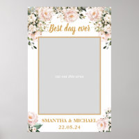 Bohême rose rose floral or mariage photo accessoir