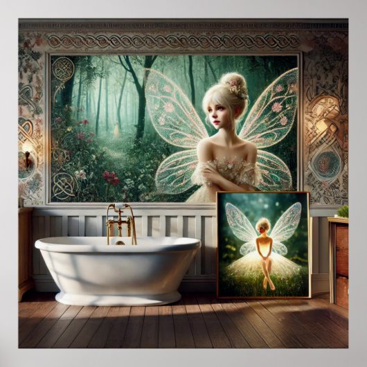 Poster "Bohemian Bath Bliss - Fairy and Feminine Elegance (Devant)