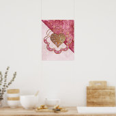 Poster Bohemian Valentine Whimsey 3D (Cuisine)
