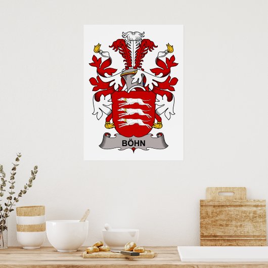 Poster Bohn Family Crest (Cuisine)