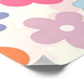 Poster Boho 70's Retro Daisy Flowers (Coin)