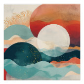 Poster Boho Abstrait (Devant)