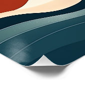 Poster Boho Abstrait (Coin)