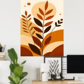 Poster Boho Abstrait et Clip Art moderne Imprimable (Bureau à domicile)