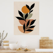 Poster Boho Abstrait et Clip Art moderne Imprimable (Cuisine)