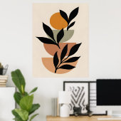 Poster Boho Abstrait et Clip Art moderne Imprimable (Bureau à domicile)