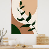 Poster Boho Abstrait et Clip Art moderne Imprimable 2026 (Cuisine)