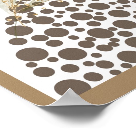 Poster Boho Abstrait minimaliste (Coin)