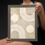 Poster Boho Abstrait Rainbow Art Décor