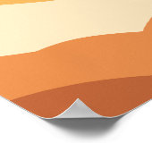 Poster Boho Abstrait Terracotta Terre Tons Paysage Soleil (Coin)