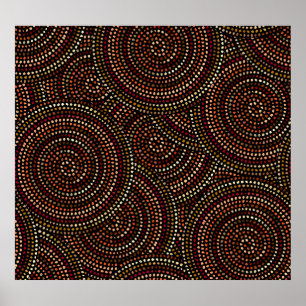 Poster Boho Africain : Art Tribal Sans Seamless.