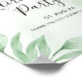 Poster Boho Aquarelle Eucalyptus Retraite Bienvenue (Coin)