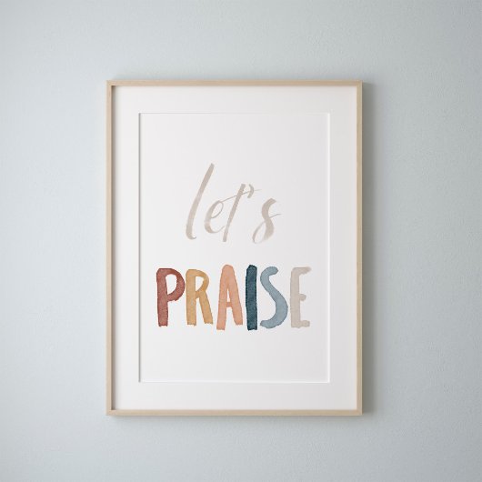 Poster Boho aquarelle fait l'éloge de l'affiche