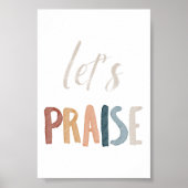 Poster Boho aquarelle fait l'éloge de l'affiche (Devant)