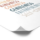 Poster Boho aquarelle fruit de l'affiche spirituelle (Coin)