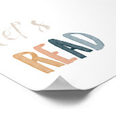 Poster Boho aquarelle permet de lire l'affiche (Coin)