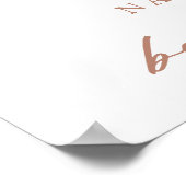 Poster Boho Arc arc en ciel & Animaux Baby shower Bienven (Coin)