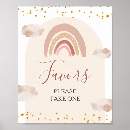 Poster Boho Arc-en-ciel n'est-elle pas des faveurs d'anni (Devant)