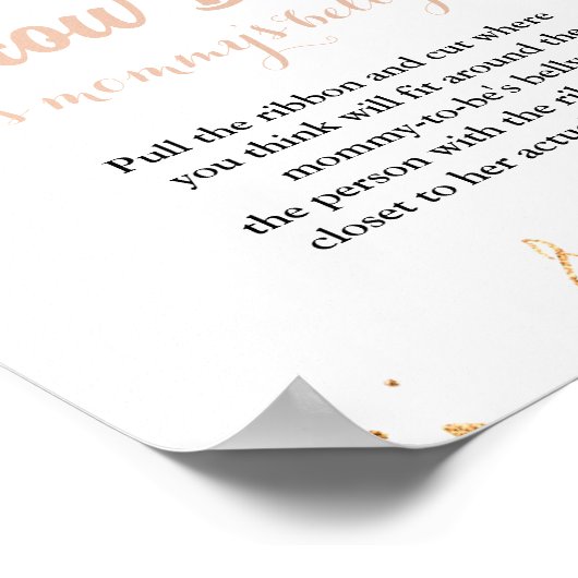 Poster Boho arc-en-ciel pampas Gras signe baby shower (Coin)