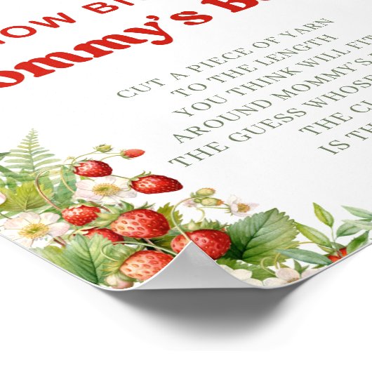 Poster Boho Arch Berry Sweet How big Mommy's ventre game (Coin)