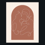 Poster Boho Arch Kisser Ligne linéaire continue Art 1<br><div class="desc">Boho Arch Kisser Ligne linéaire continue Art 1</div>