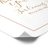 Poster Boho Arch Merci Citrouille blanc pour venir (Coin)