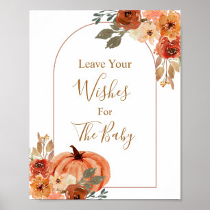 Poster Boho Arch Terracota Baby shower Voeux pour bébé